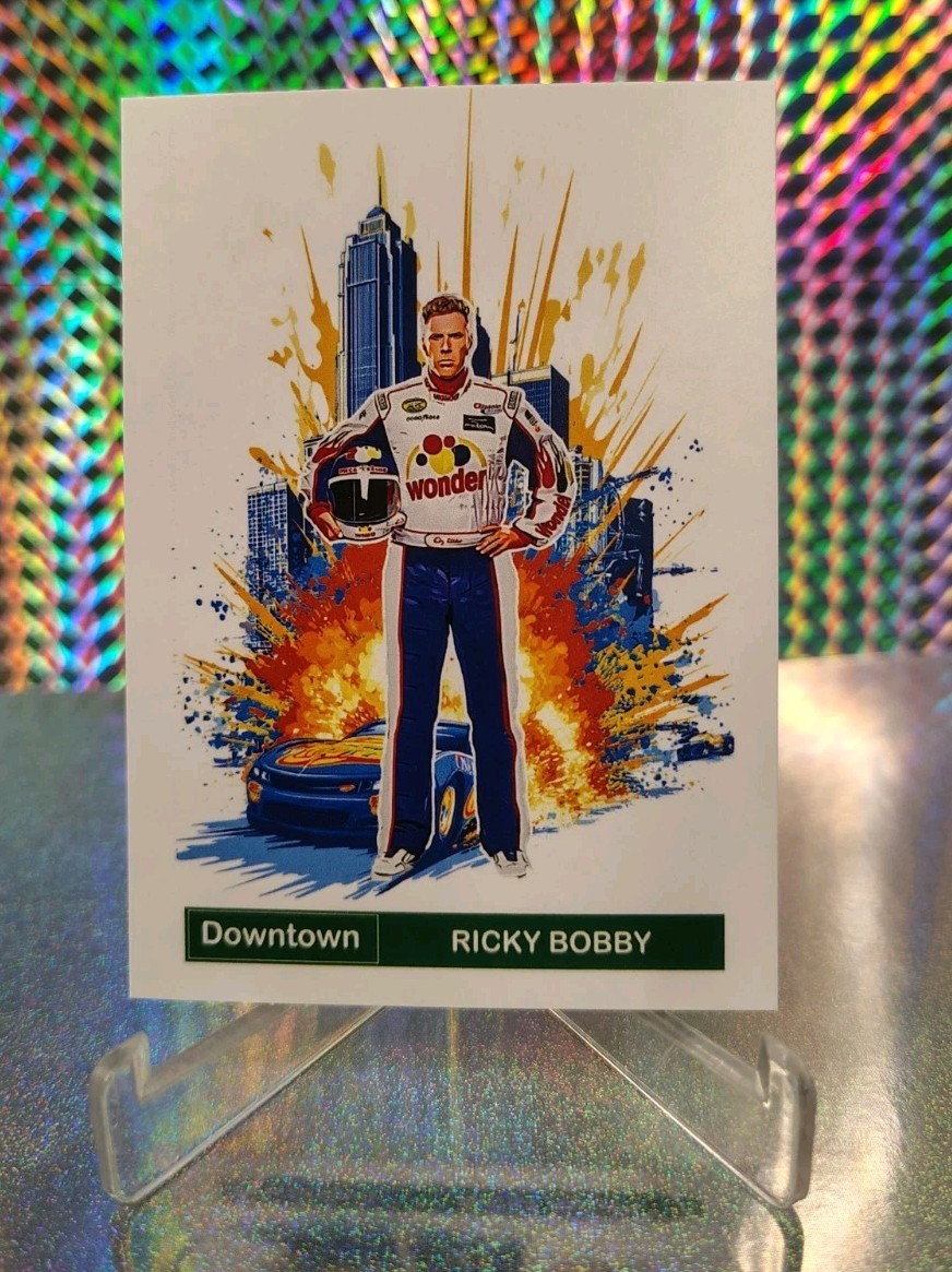 Custom  Ricky Bobby Will Ferrel  Fan Art  Card