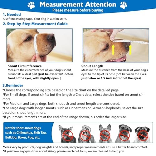 Dog Muzzle, Breathable Basket Muzzles for Small, Large and X Medium Black