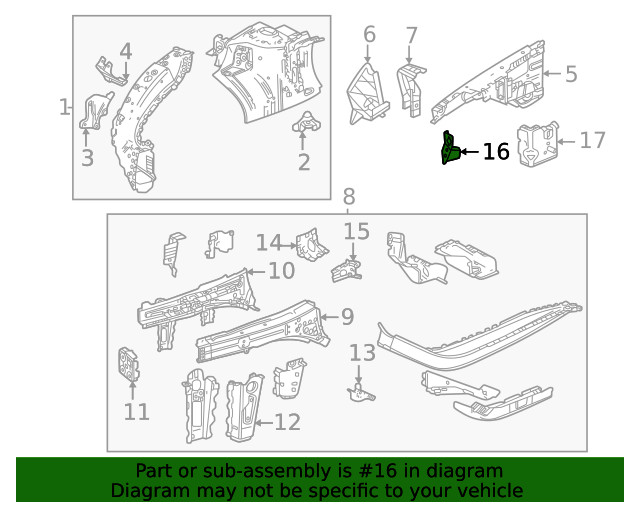 Genuine GM Support Bracket 60005349