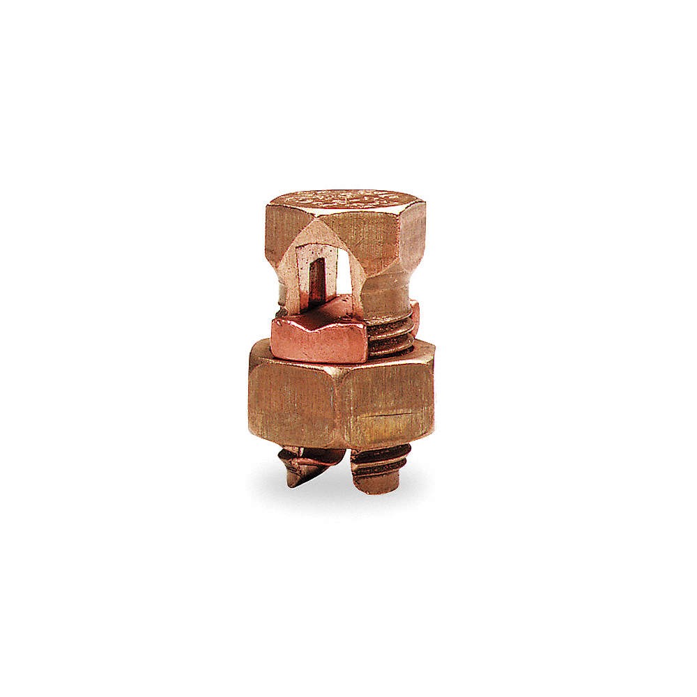 BLACKBURN 10H Split-Bolt Conn,Plain,Bronze,Hex Head 3LJ68