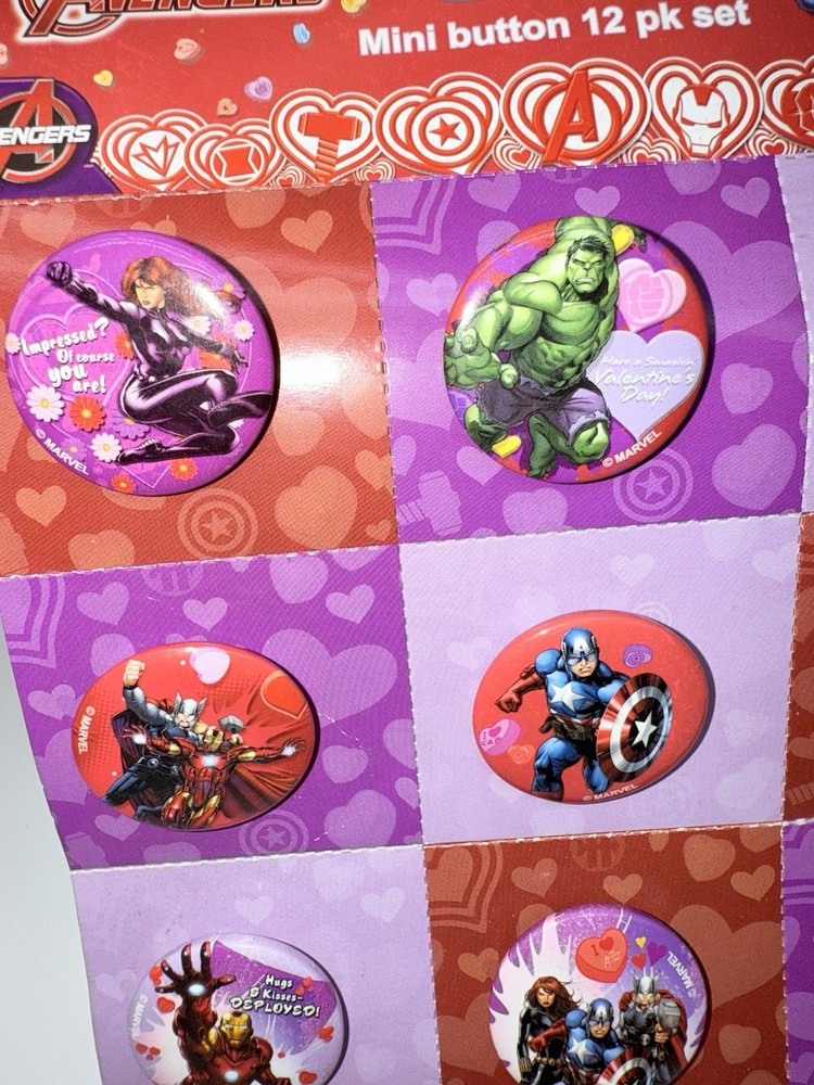 Avengers Mini Buttons 12 pk set