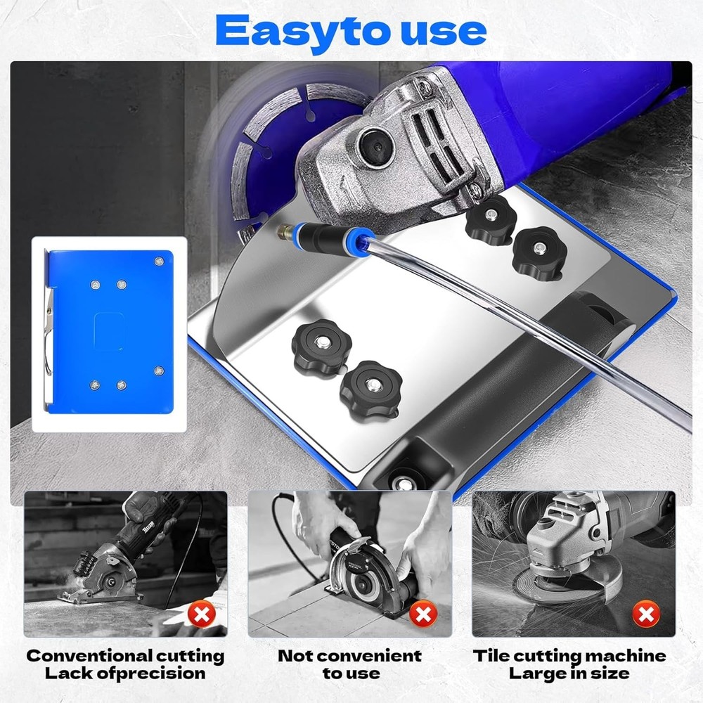 45 Degree Tile Chamfering Tool, Angle Grinder Stand for 45° Tile Cutting, Tile C
