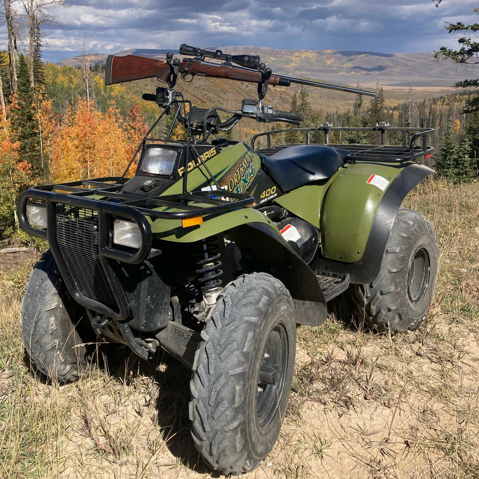 PACK RACK® Model PR1 - ATV GUN RACK - Best Handlebar rack holder - FREE SHIPPING