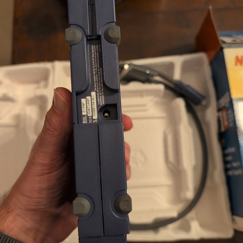 Iomega Zip 100 Portable Drive Parallel Cable Box Power Supply Tested