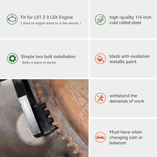 LS Flywheel Locking Tool Flexplate Flywheel Holder Compatible with Engine