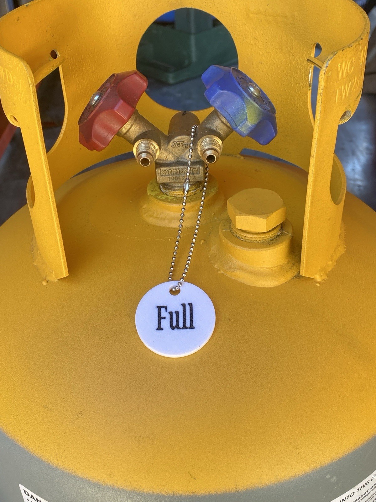 HVAC Recovery Tank Cylinder Tags Set Of 8