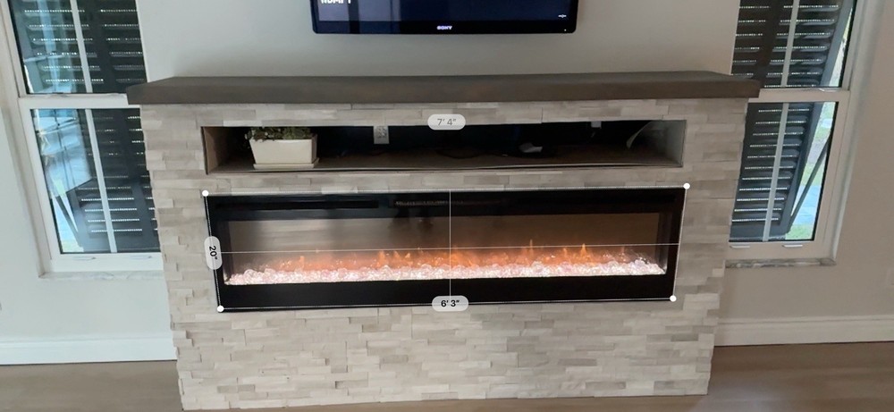 Dimlex 74” Electric Fireplace With Remote Control