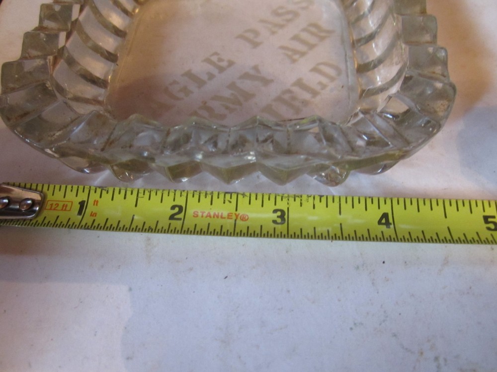 WWII EAGLE PASS ARMY AIR FIELD ASHTRAY EAGLE PASS TX RARE