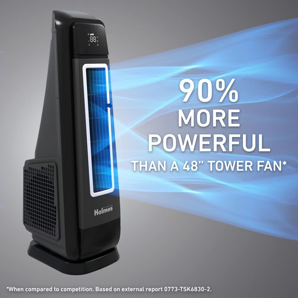 Holmes 30" Extreme Breeze High Velocity Blower Oscillating Tower Fan