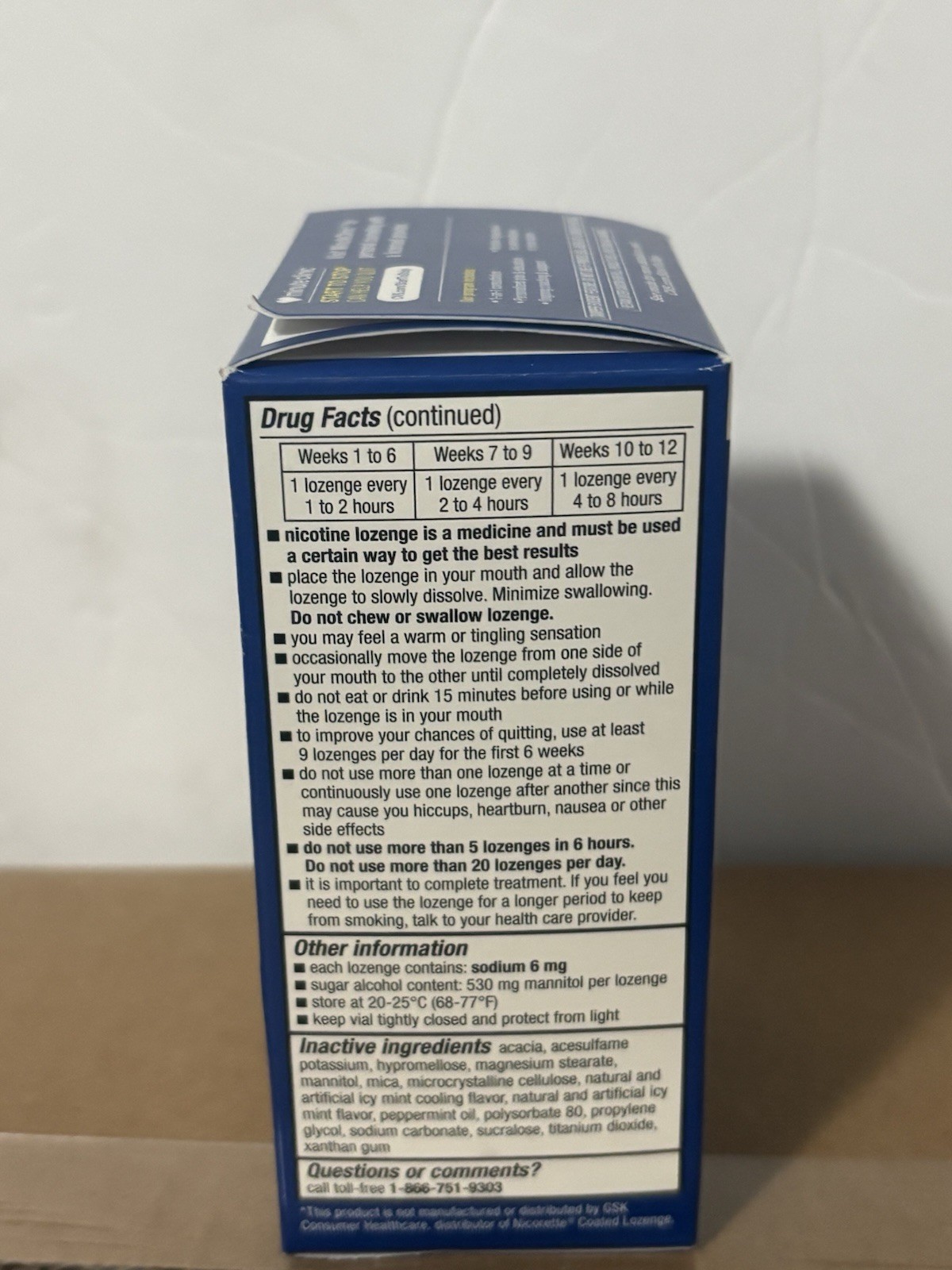 Case / 24 Box Of 20 CVS SUGAR FREE NICOTINE LOZENGE 4 mg ICE MINT 480 Total READ