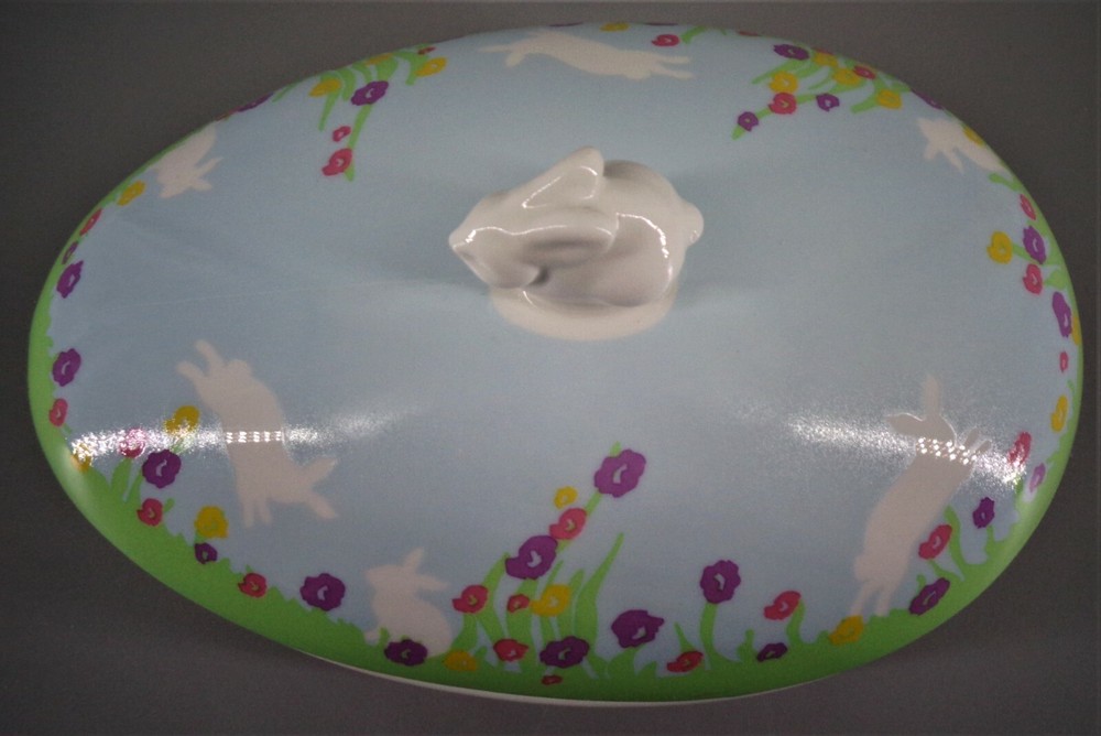 Easter Sees Candy Rabbit Egg Covered Dish