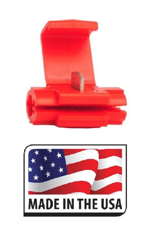 (5000) Red Scotch Lock Quick Splice Wire Cable Connector Terminal Crimp 22-18