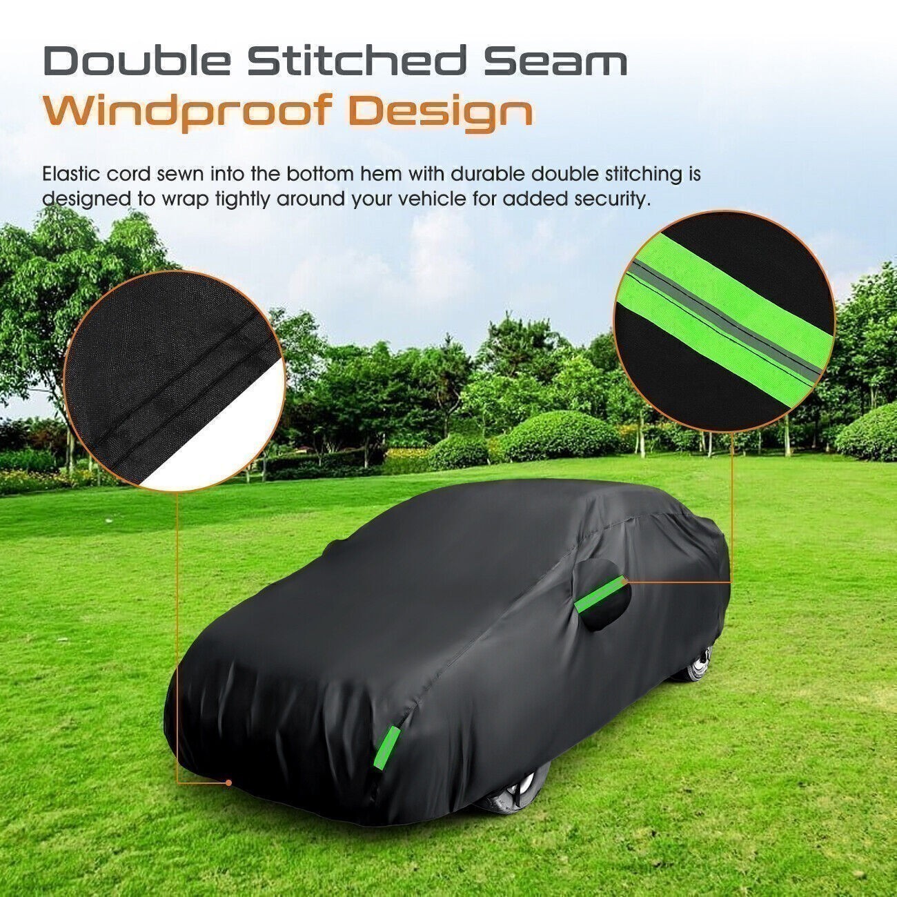 Outdoor Car Cover All Weather Protection for CHEVY CORVETTE C4 C3 C5 C6 C7 US