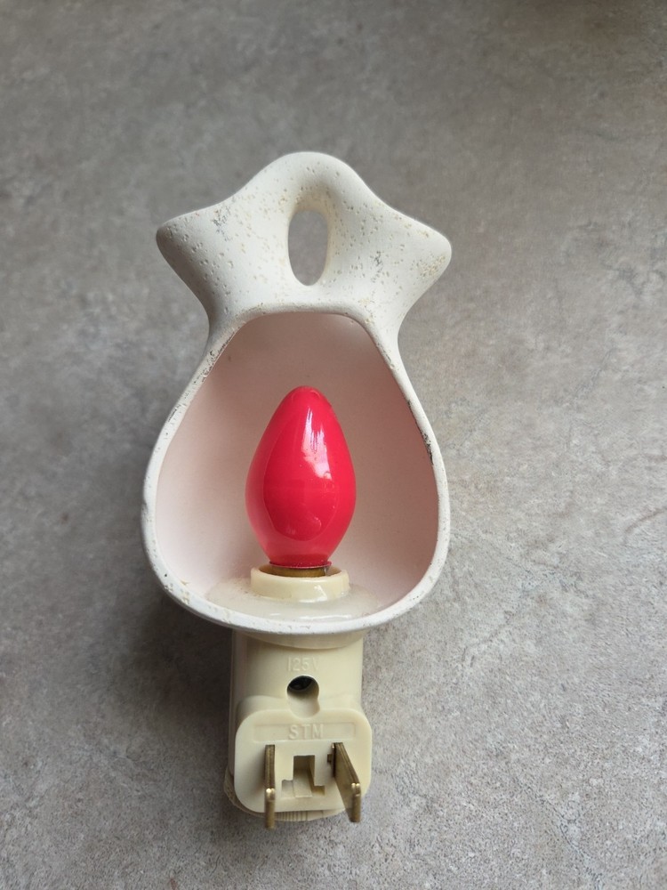 Southwest Christmas Night Light With Red Light On/Off Switch Ceramic