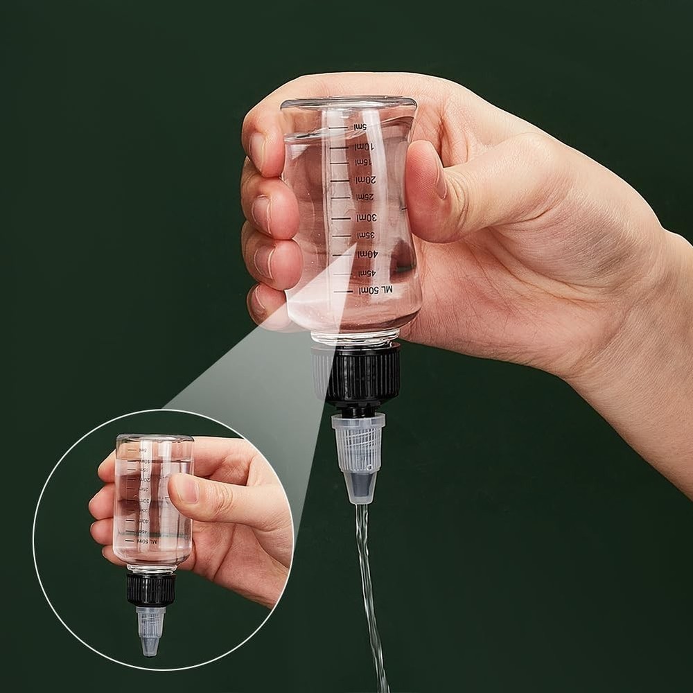 15 Pack 50ml Transparent Dispensing Bottles with Twist Cap - Versatile & Durable
