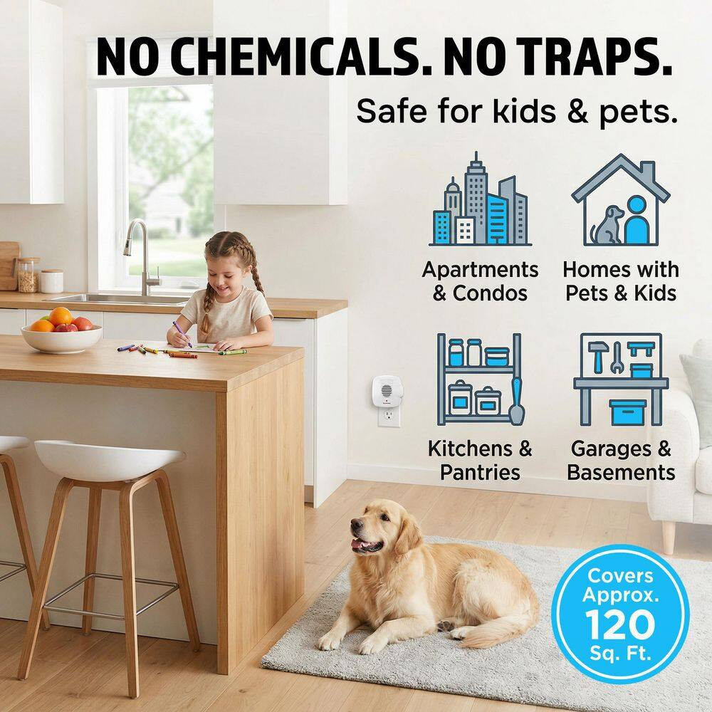 Multi Ultra-Sonic Pest Repellers Complete Home Kit (6-Pack)