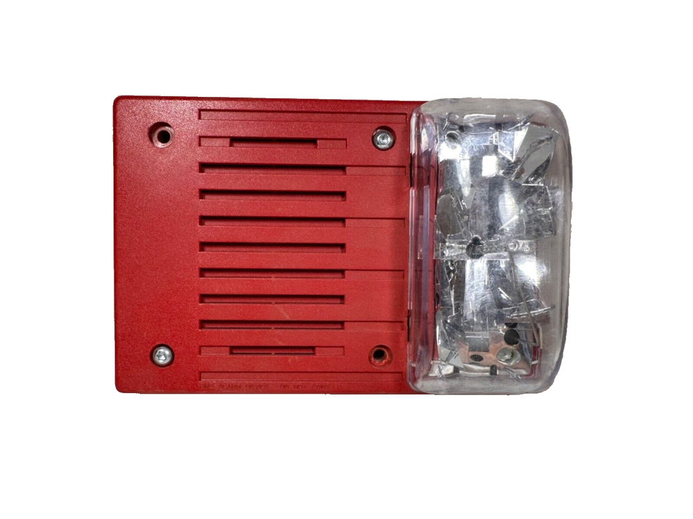 Simplex 4906-9128 Fire Alarm Horn Strobe Ceiling Red (SmartSync)