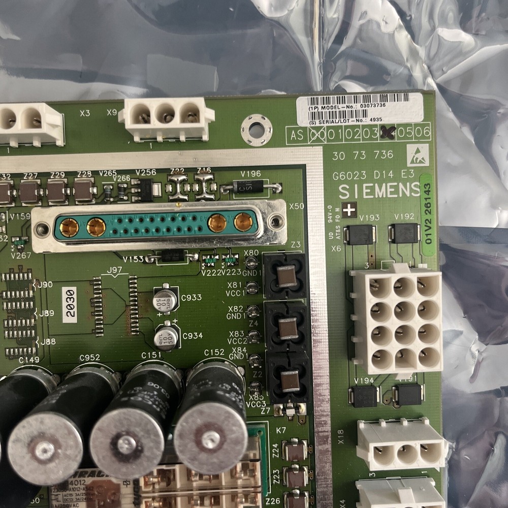 Siemens 3073736 Multix Rad Room D14 Assembly Board
