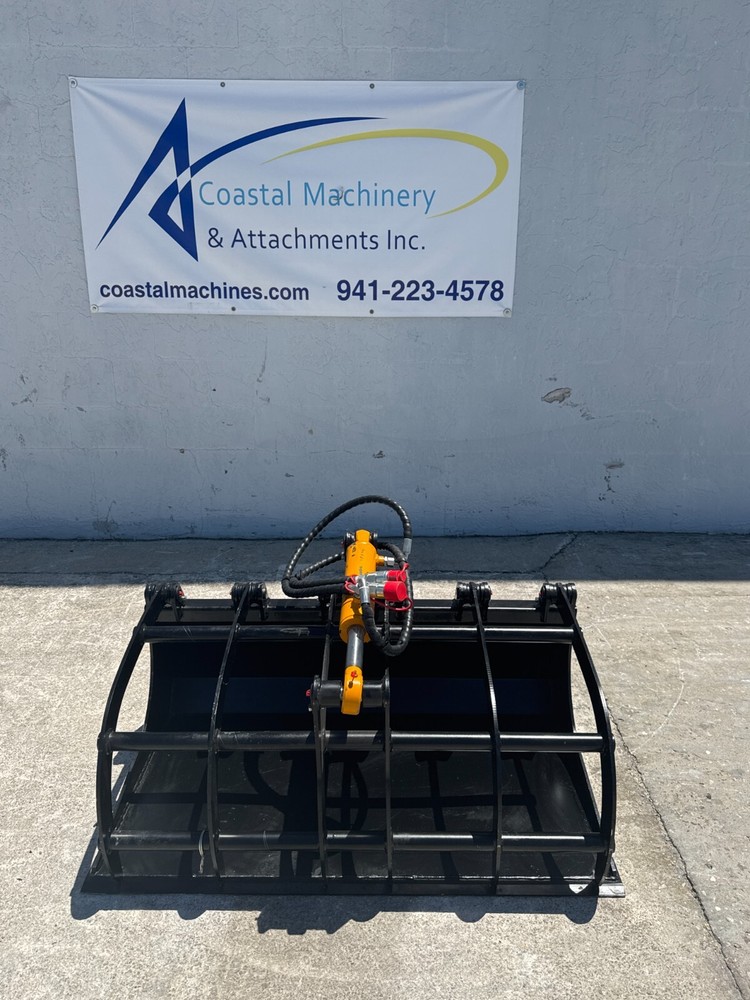 Mini Grapple Solid Bottom Attachment 44" Fits Mini Skid Steer Toro Dingo+More