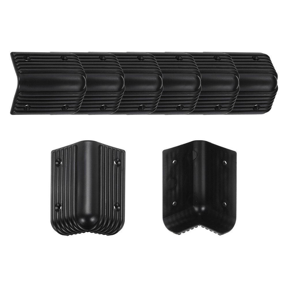 8 Pcs Speaker Cabinet Corners Protector 40x40x79mm Plastic Guard Wrap Angle