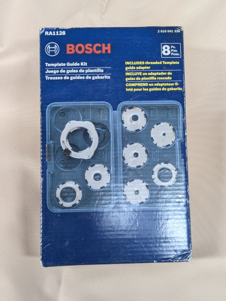 BOSCH 8 Piece Router Template Guide Set RA1128