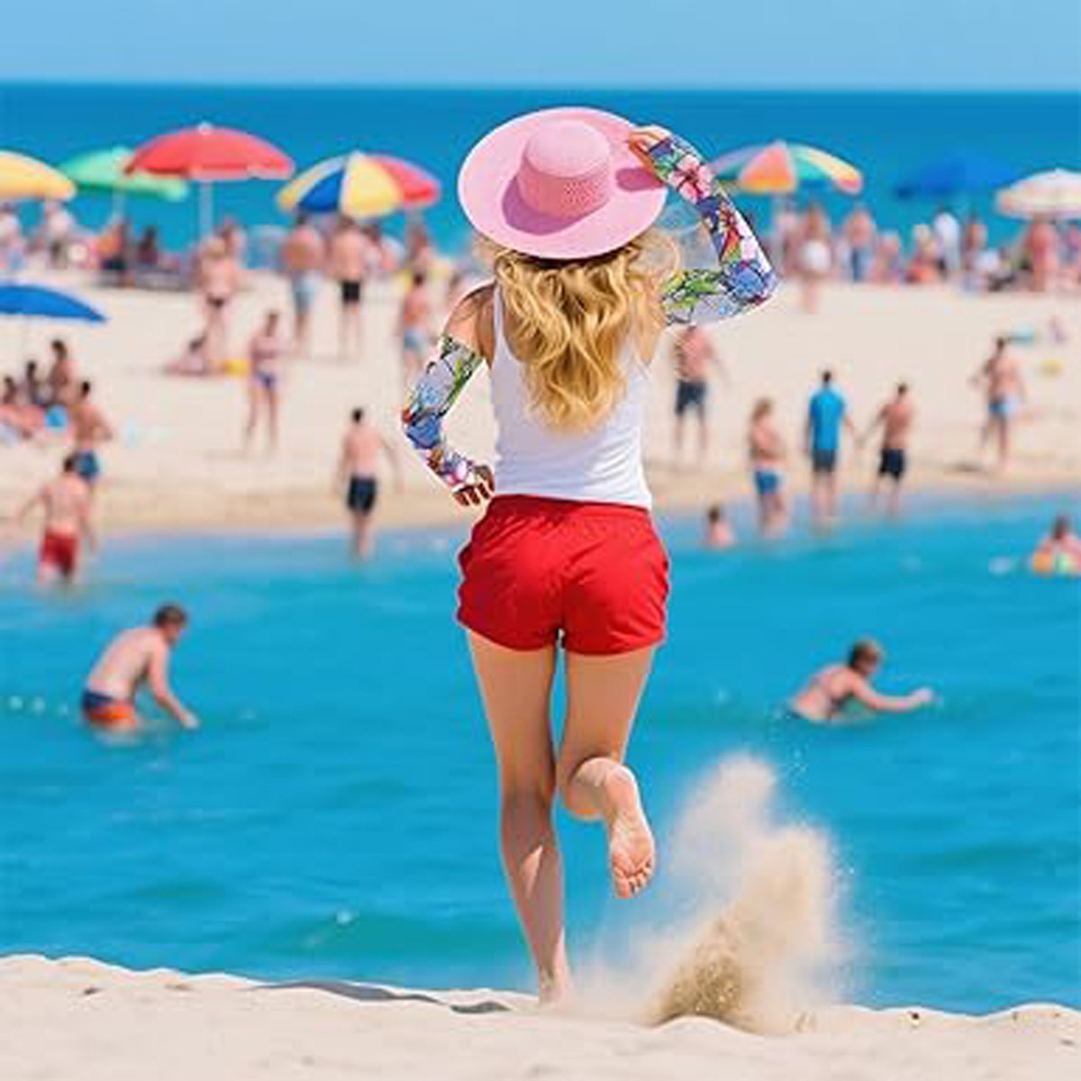 2 Pairs Gardening Sleeves for Women UV Farm Sun Protection Thorn Proof Anti-Slip