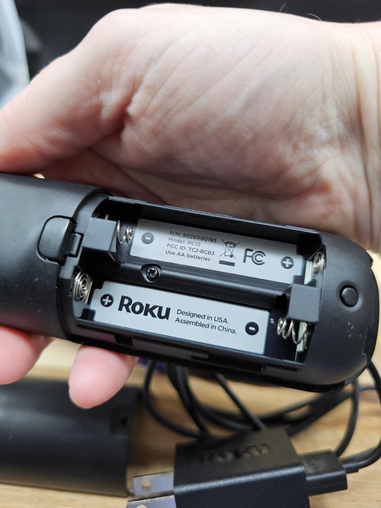 Roku Streaming Stick 4K with Remote & AC adapter - Tested