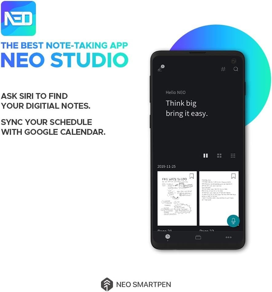neo smartpen dimo bluetooth digital pen w 2 gb internal memory IOS & Android Pnk