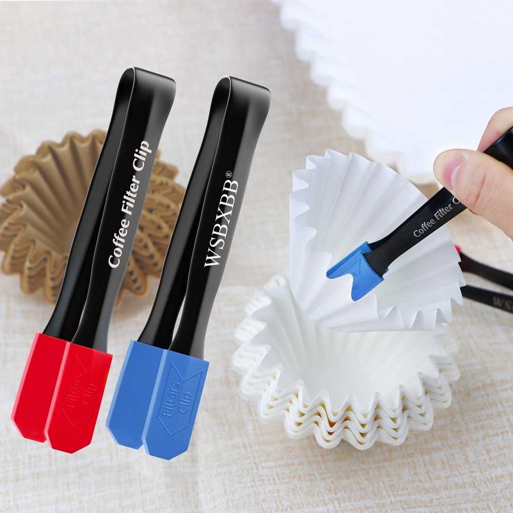2 Pack Coffee Filters Separator Tool, Cilp-02, Red & Blue