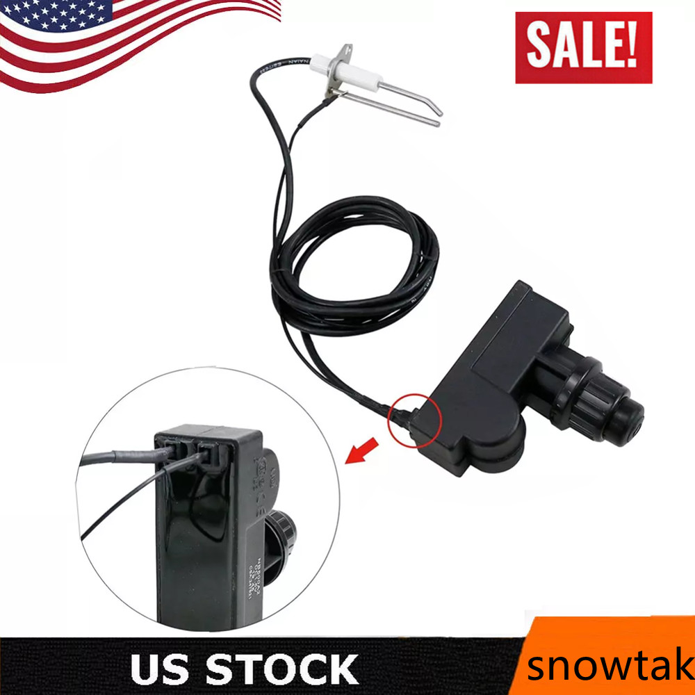 Push Button Ignition Kit for Fire Pit Gas Burner, 2 Outlet with igniter Leads