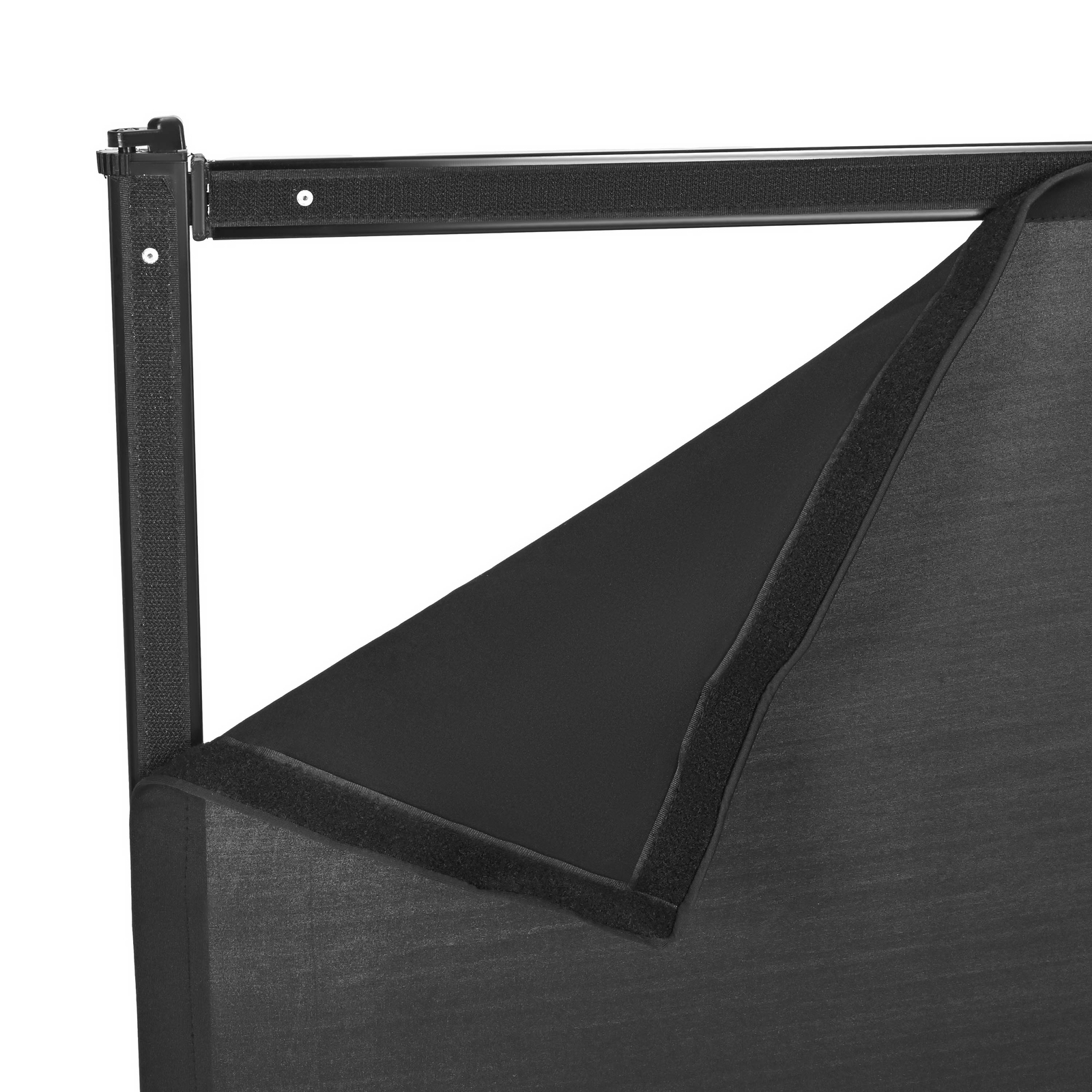 Black Portable Foldable DJ Booth Sturdy & Easy to Set Up Metal Frame W/Carry Bag