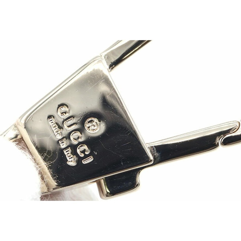 Gucci Key Ring Brown Silver Metal Used