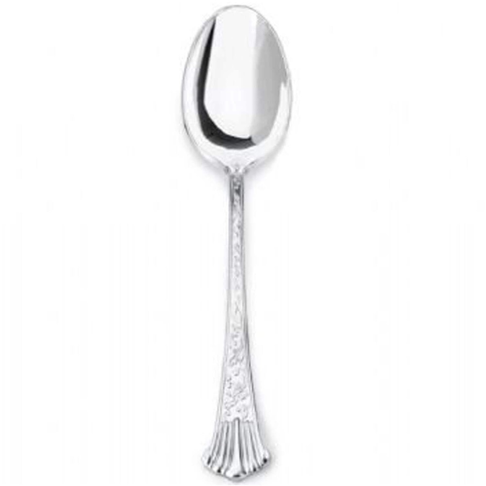 Simcha Silver Plastic Tea Spoons 20 Pack