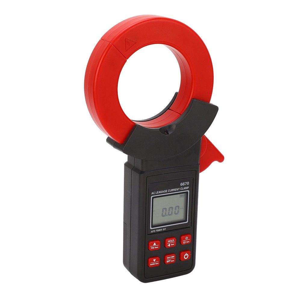 AC Leakage Ammeter Clamp LCD Backlight High Accuracy Leakage Current Meter