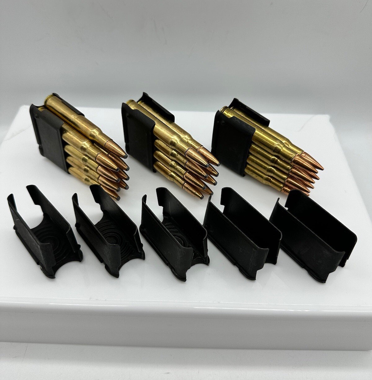 (10) USGI M1 Garand Enbloc clips 8 round  En bloc clips Random Makers