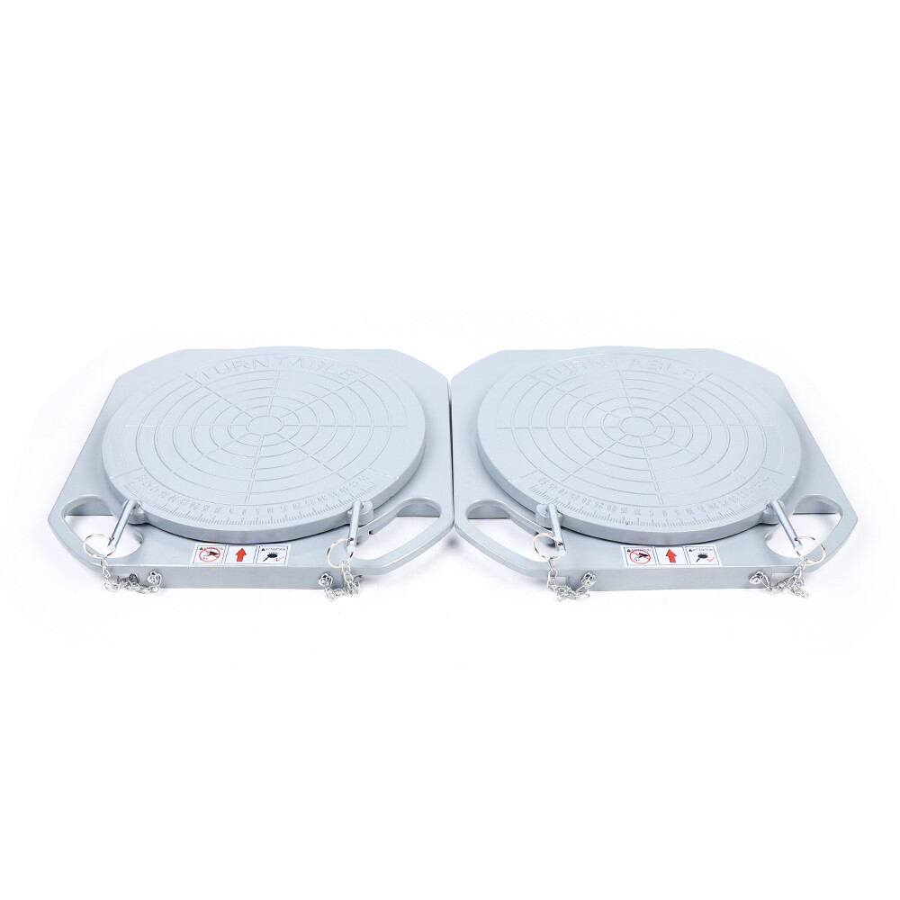 2pcs Car Front End Wheel Alignment Turntable Turn Plates Tool &Transition Block