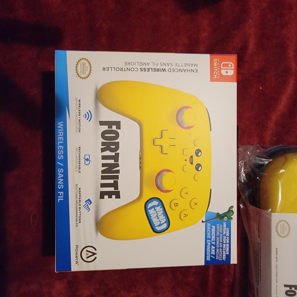 Fortnite Nintendo Switch Peely Bundle Case Controller Headphone Sealed w/ Codes