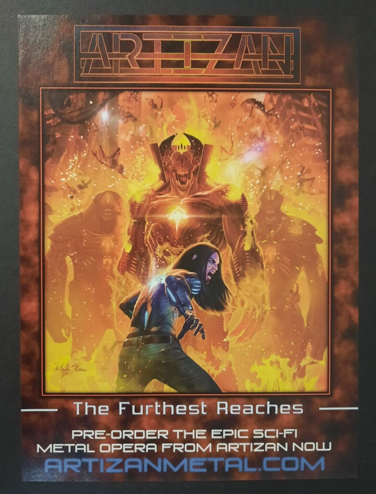 ARTIZAN "The Furthest Reaches" heavy metal ~ Magazine Print/Promo Ad 2015