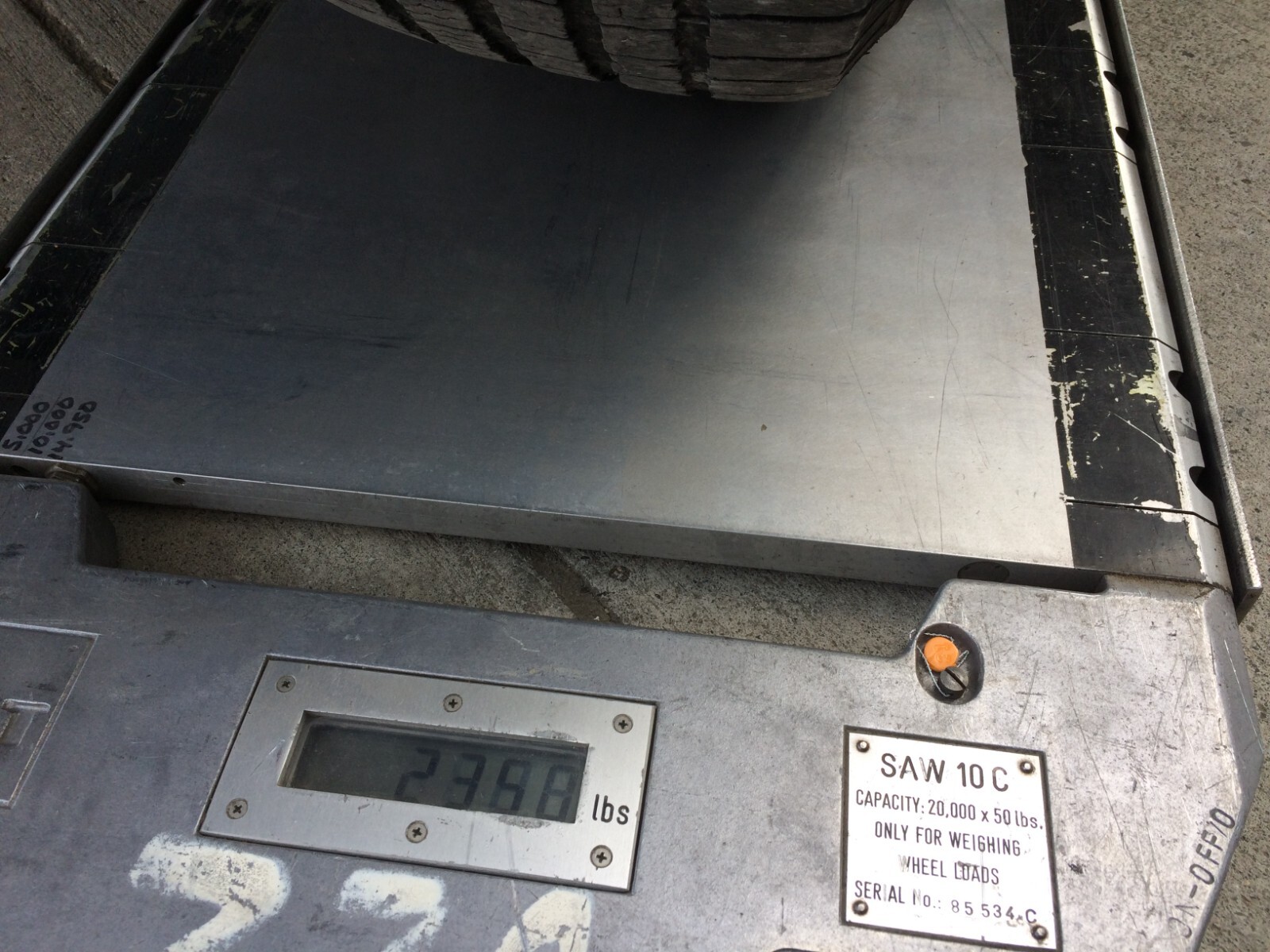 PAT Kruger SAW 10C Digital Wheel Load Scale Truck Axle Weigher