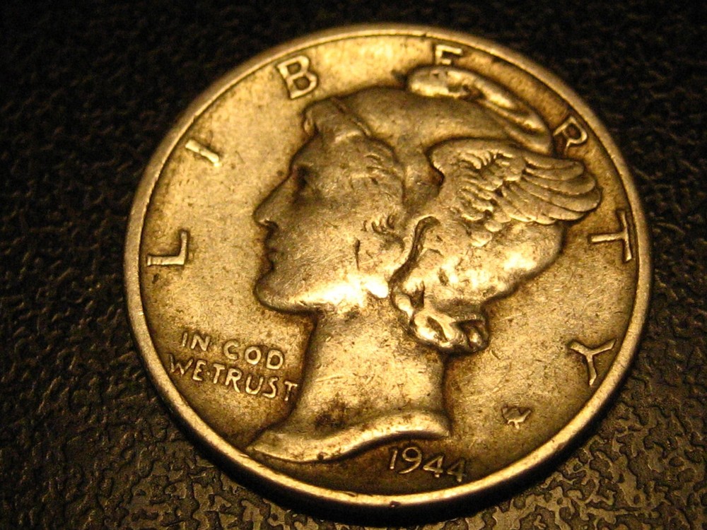 1944-P 90% Silver Mercury Head Dime