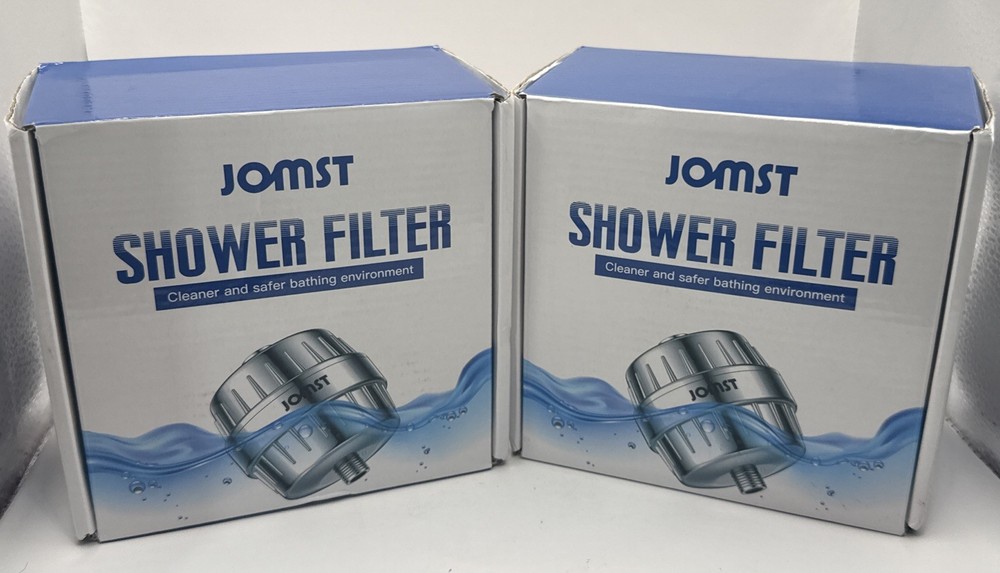 2x- Jomst High Output Shower Filter w/ two Replaceable Multi Stage Cartridges