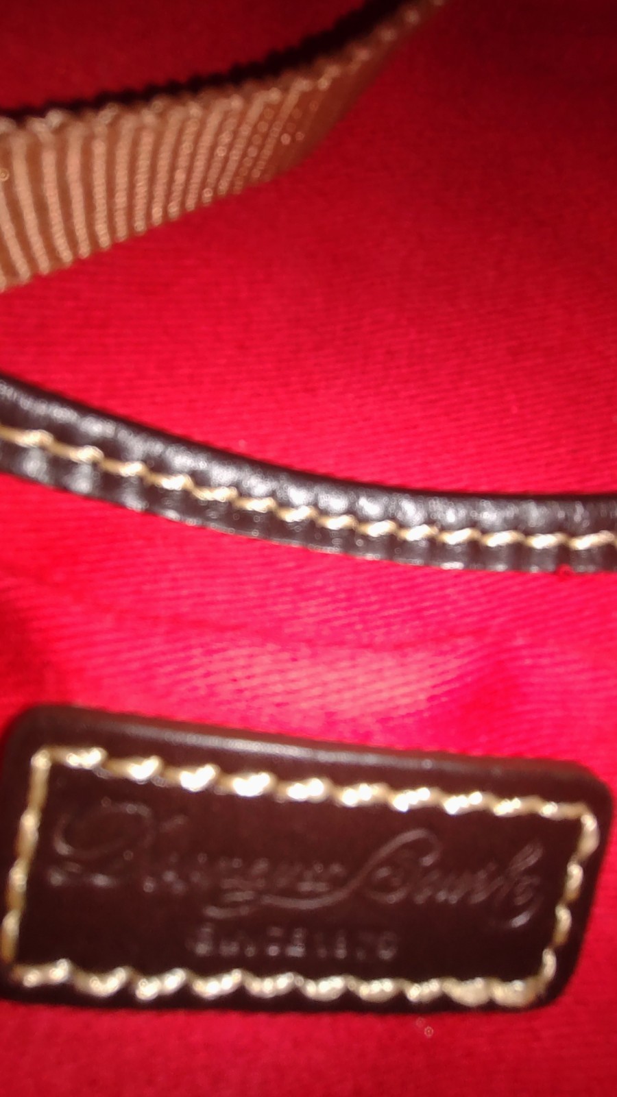 Dooney & Bourke x Disney Sketch Embossed Leather Crossbody Handbag Blue/Brown