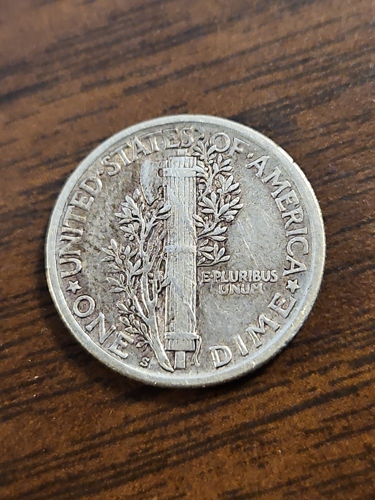 1920-S Mercury Silver Dime