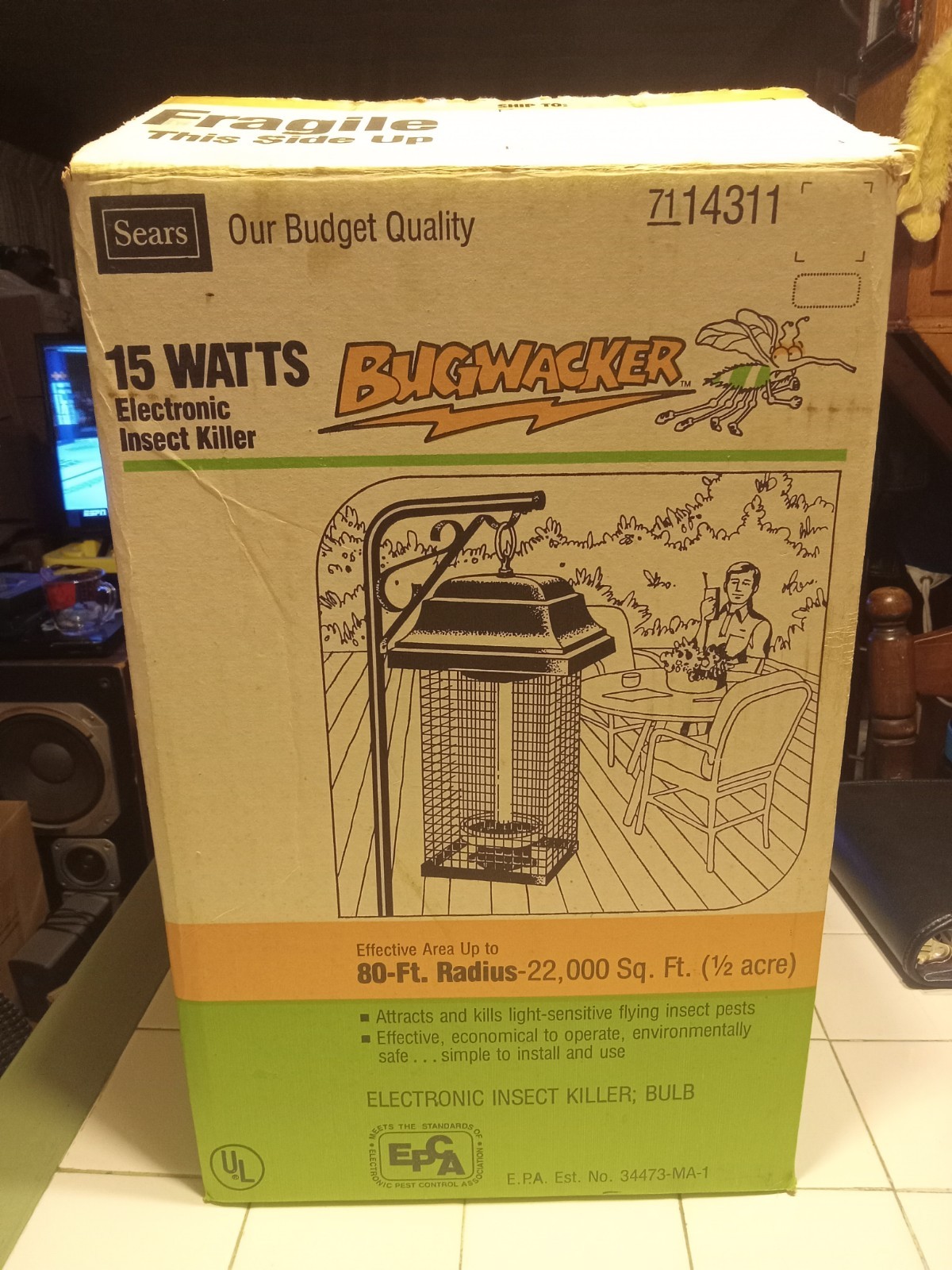 Sears BugWacker 7114311 Still In Box Has Never Been Used