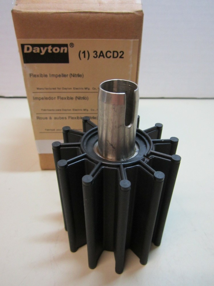 Nitrile Flexible Replace Impeller/Sleeve Assbly For 3ACC8 Pump (3ACD2) NEW