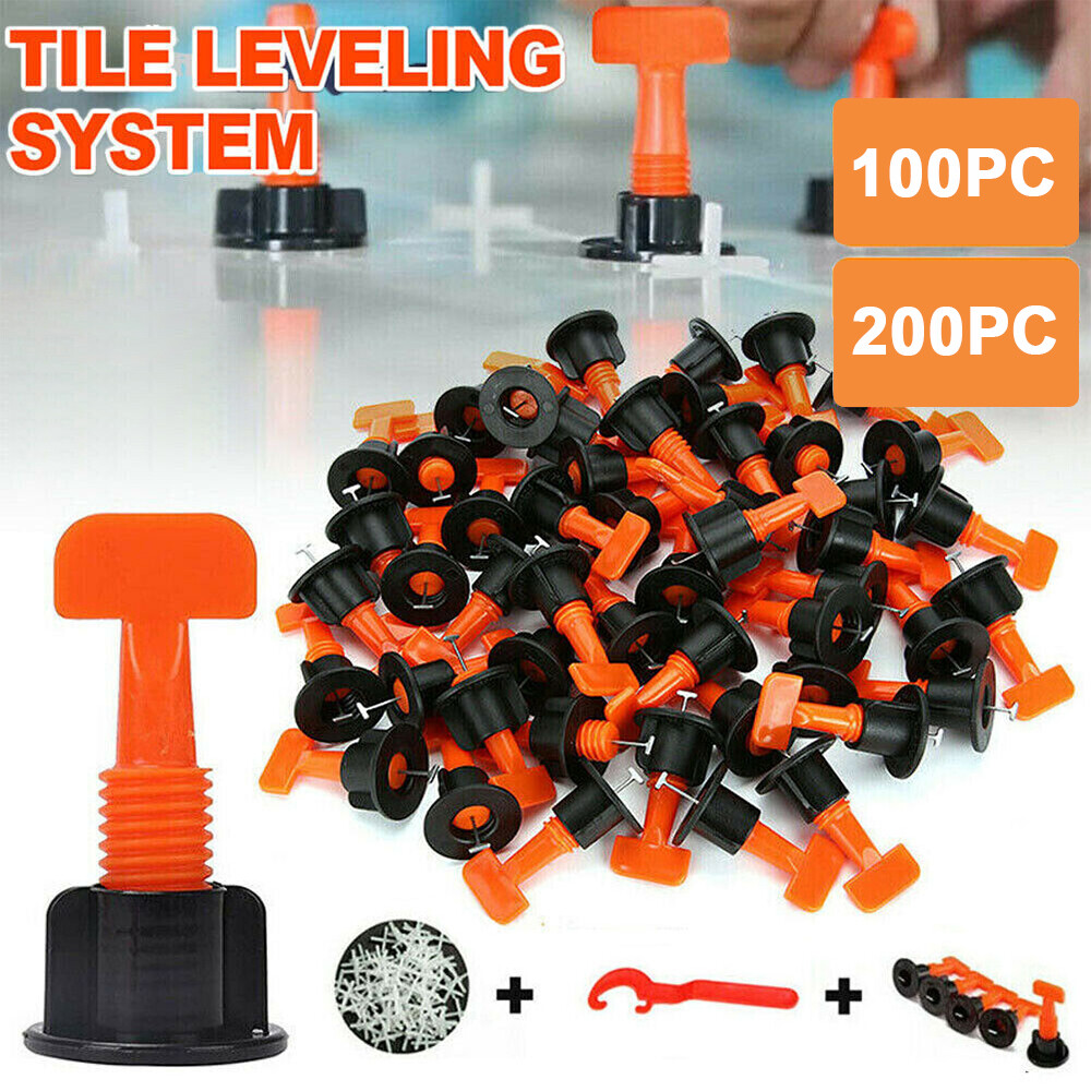 100PC-400pcs Tile Leveling System Kit Reusable Tile Spacer Wall Floor Clips Tool