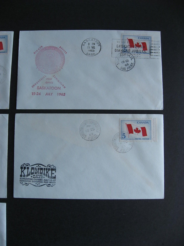 Canada exhibition covers 5 different from 1965