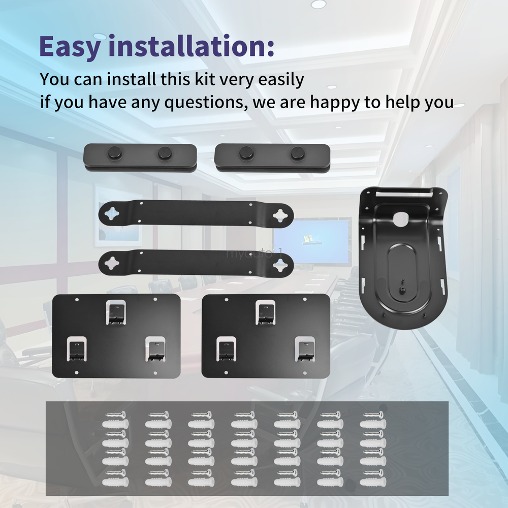 939-001644 Mounting Bracket For Logitech,Speaker, Camera, Table Hub, Display Hub