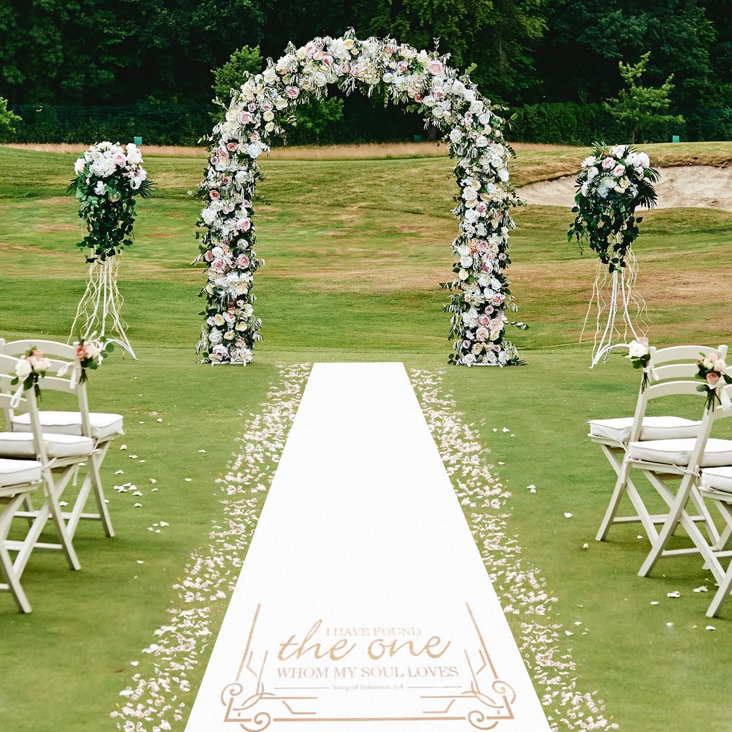 Thickened Aisle Runner Wedding CeremonyFeet White Aisle Runner Walkway Indoor