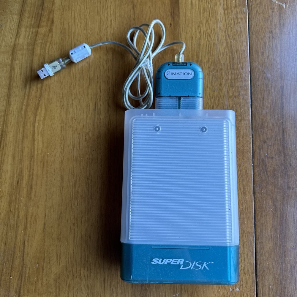 Imation SuperDisk USB Drive for Macintosh Model SD-USB-M Untested No Power Cable